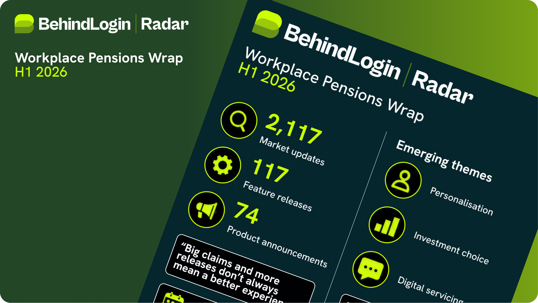 Radar Workplace Pensions Wrap <br/>H1 2026